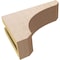 Ekena Millwork 3"W x 9"D x 6"H Classic Legacy Rough Cedar Woodgrain TimberThane Corbel, Primed Tan CORUR03X09X06LGYRCPR - alternate 4